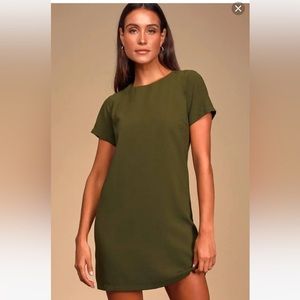 Lulu shift green dress